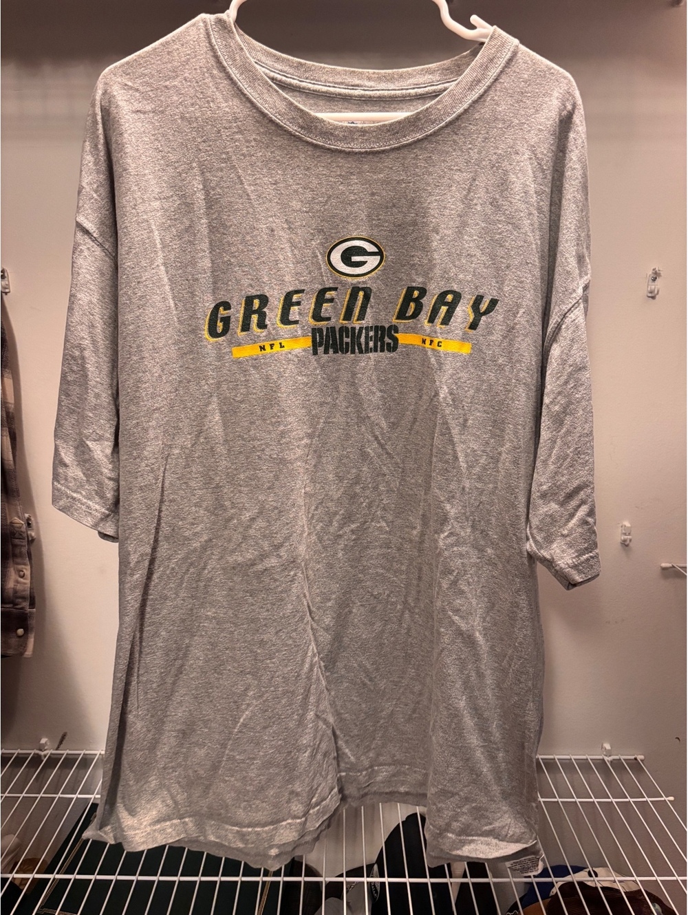 Green Bay Packers NFL Gray T-Shirt 2XL